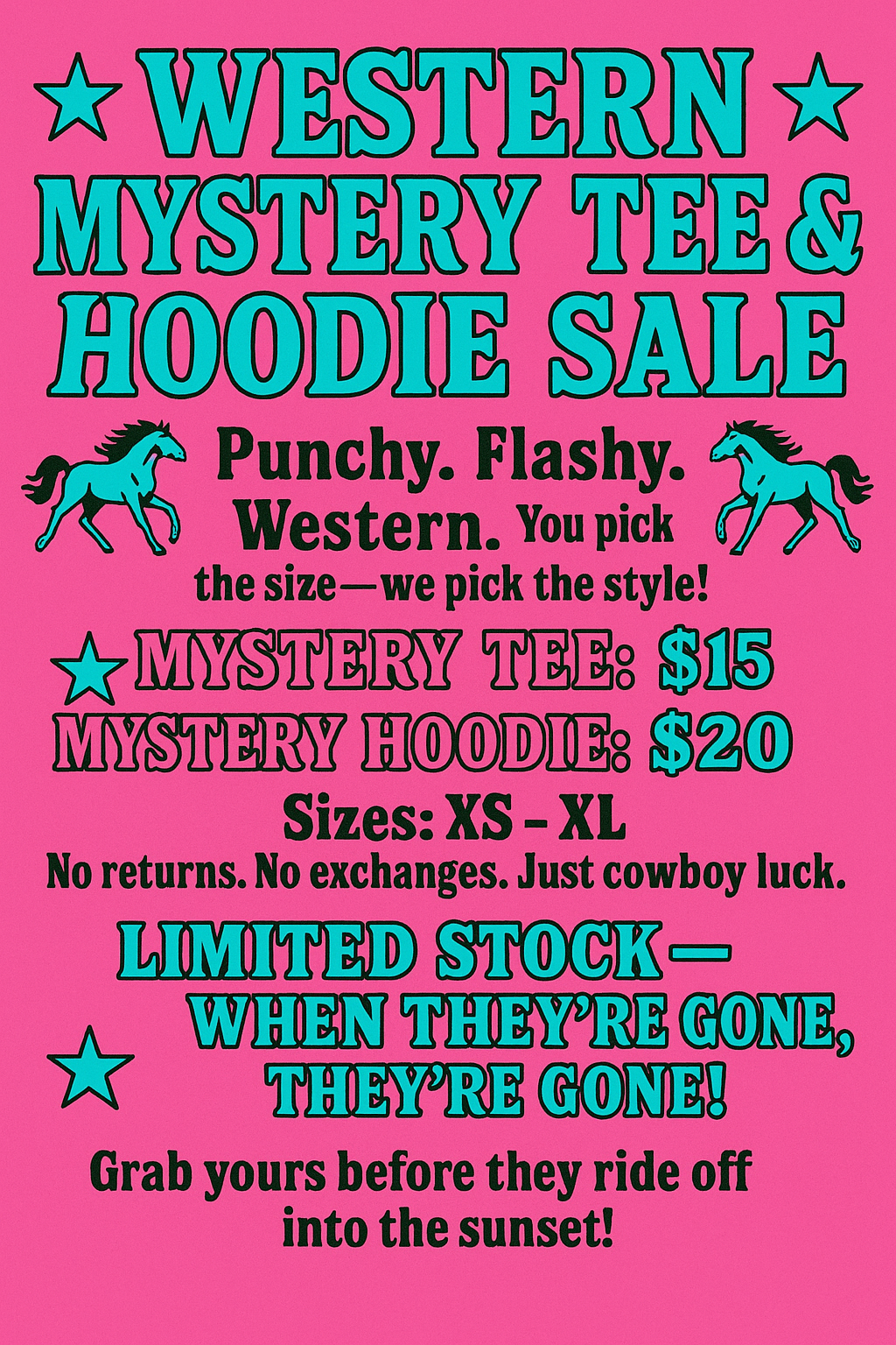 Mystery Tee/Hoodie Sale