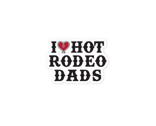 Hot Rodeo Dad Sticker