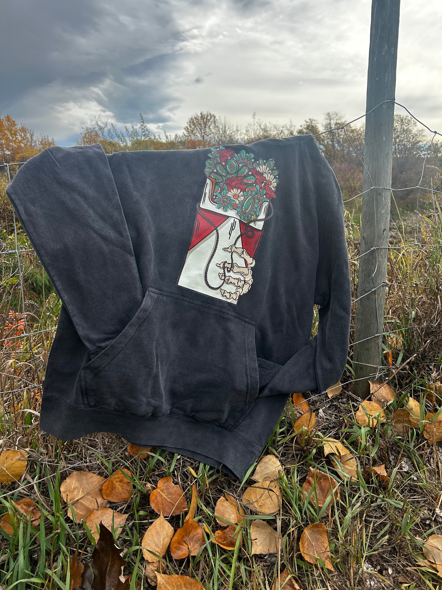 Turquoise Smokes Hoodies