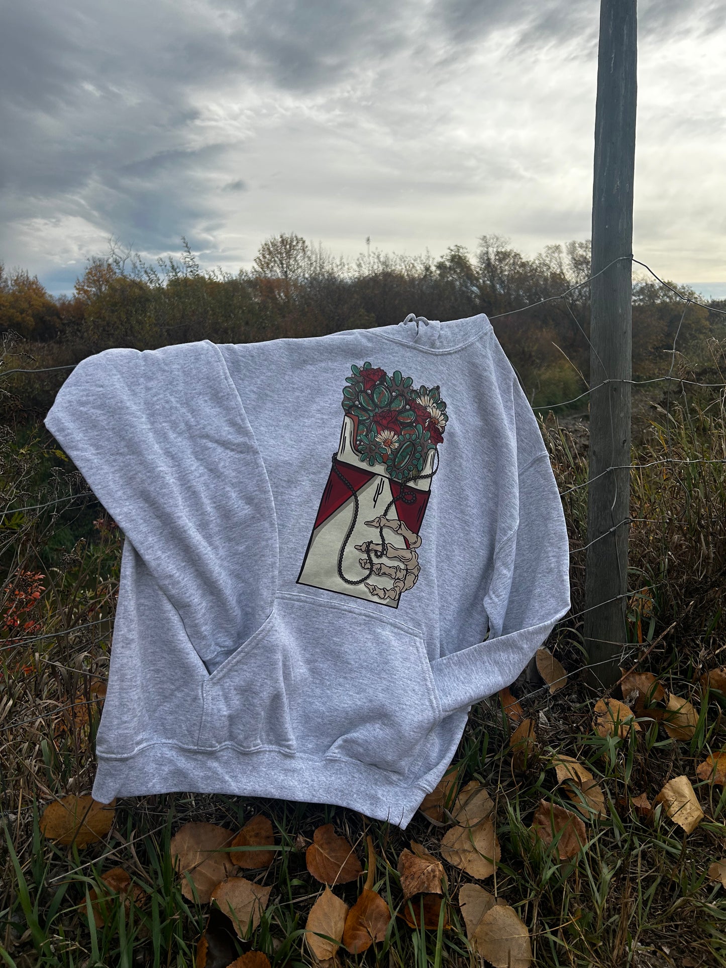 Turquoise Smokes Hoodies