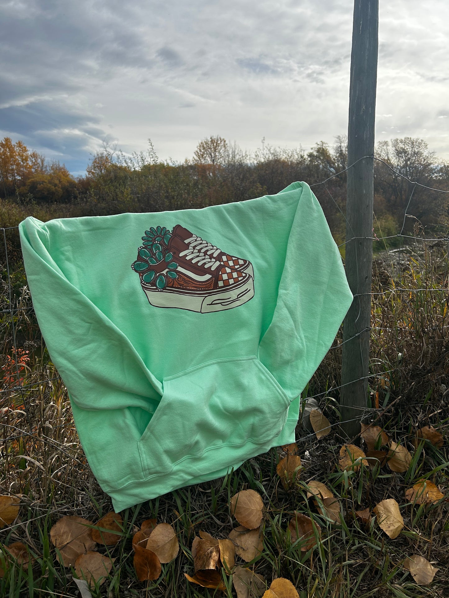 Alternative Vans & Turquoise Hoodie