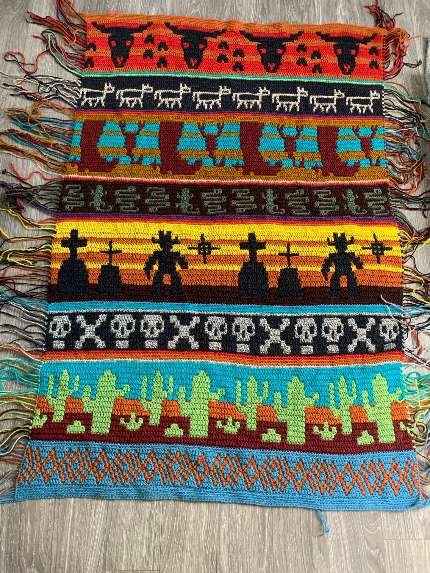 Cowboy Wild West Throw