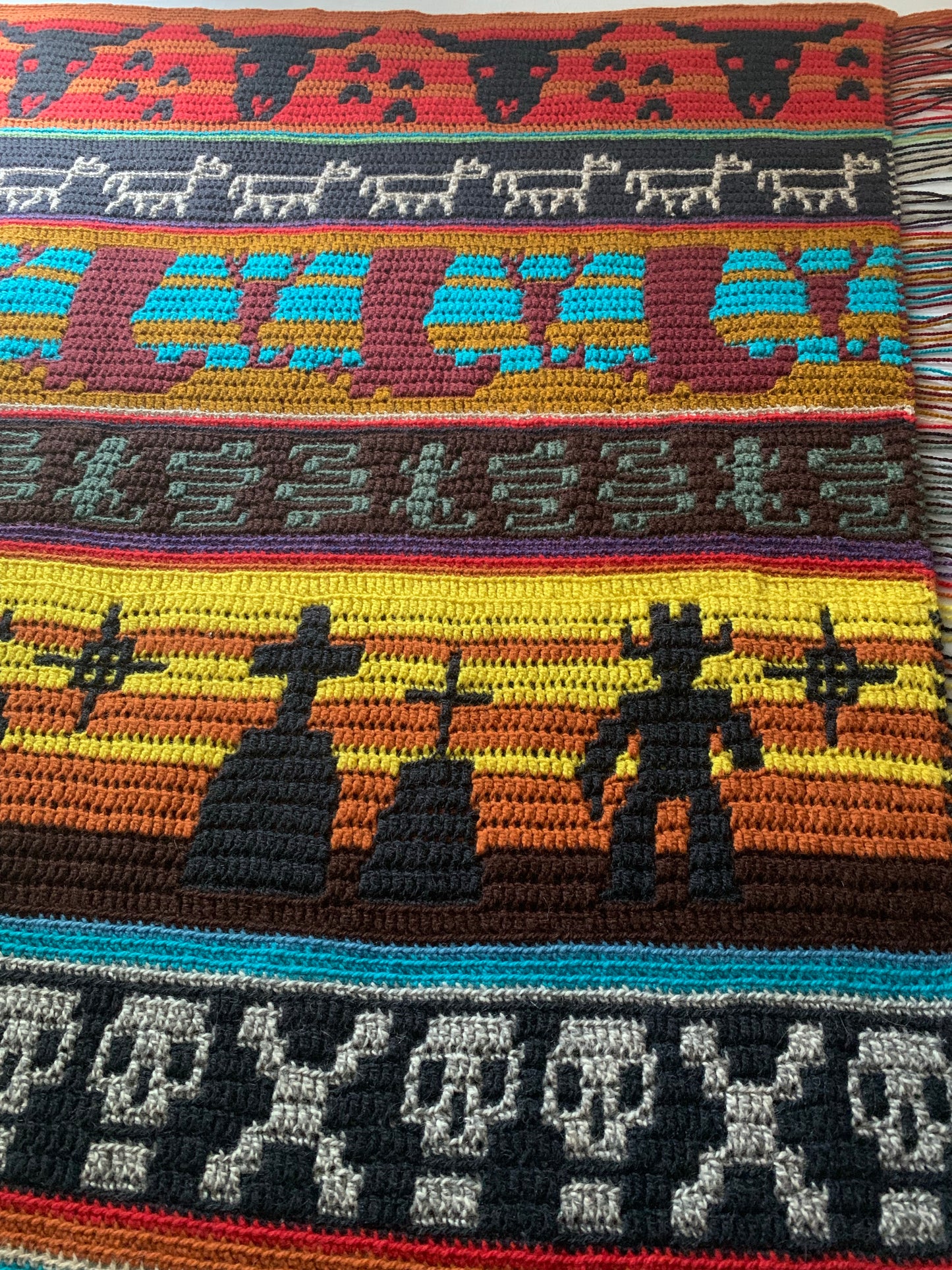 Cowboy Wild West Throw