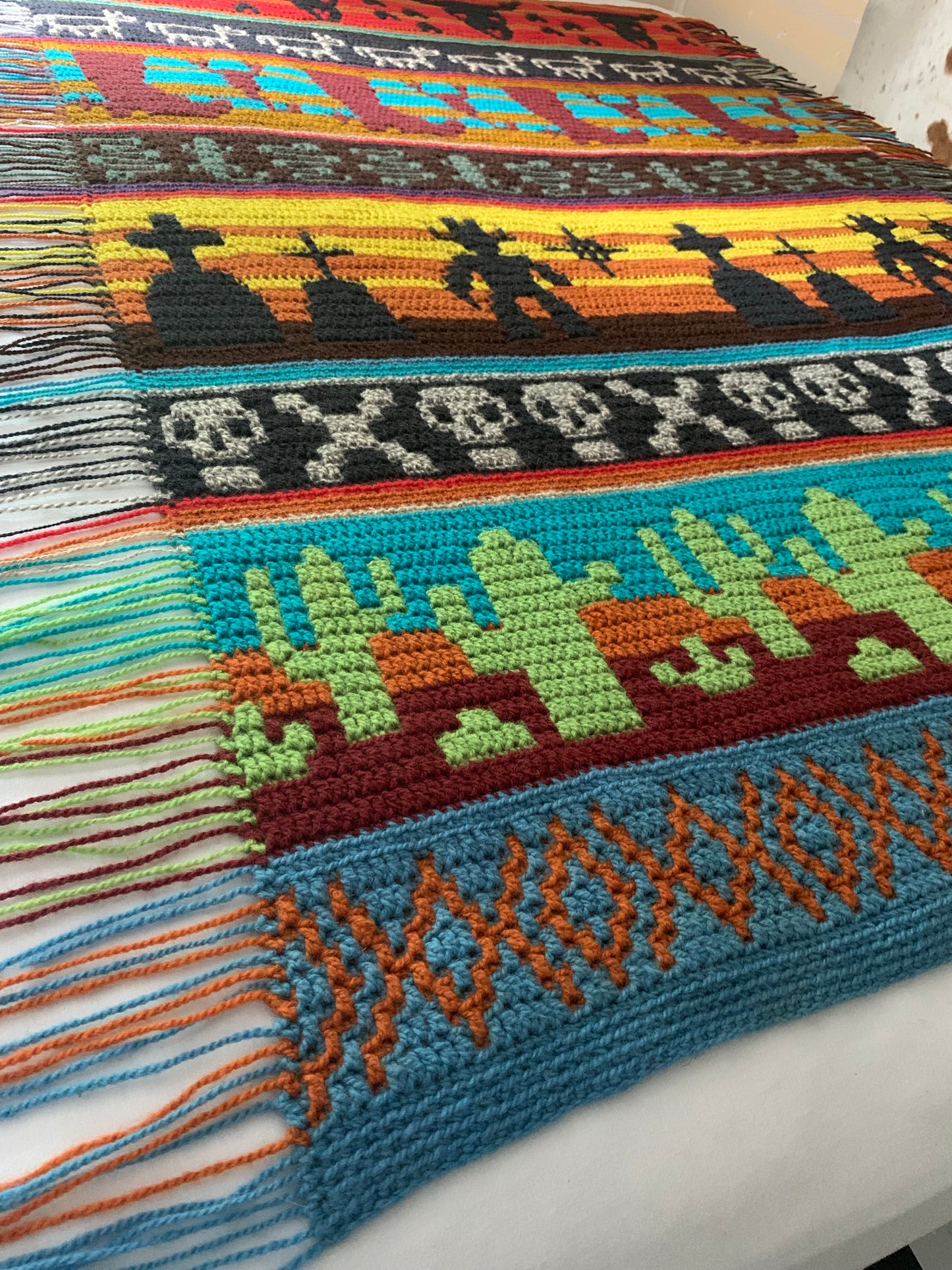 Cowboy Wild West Throw