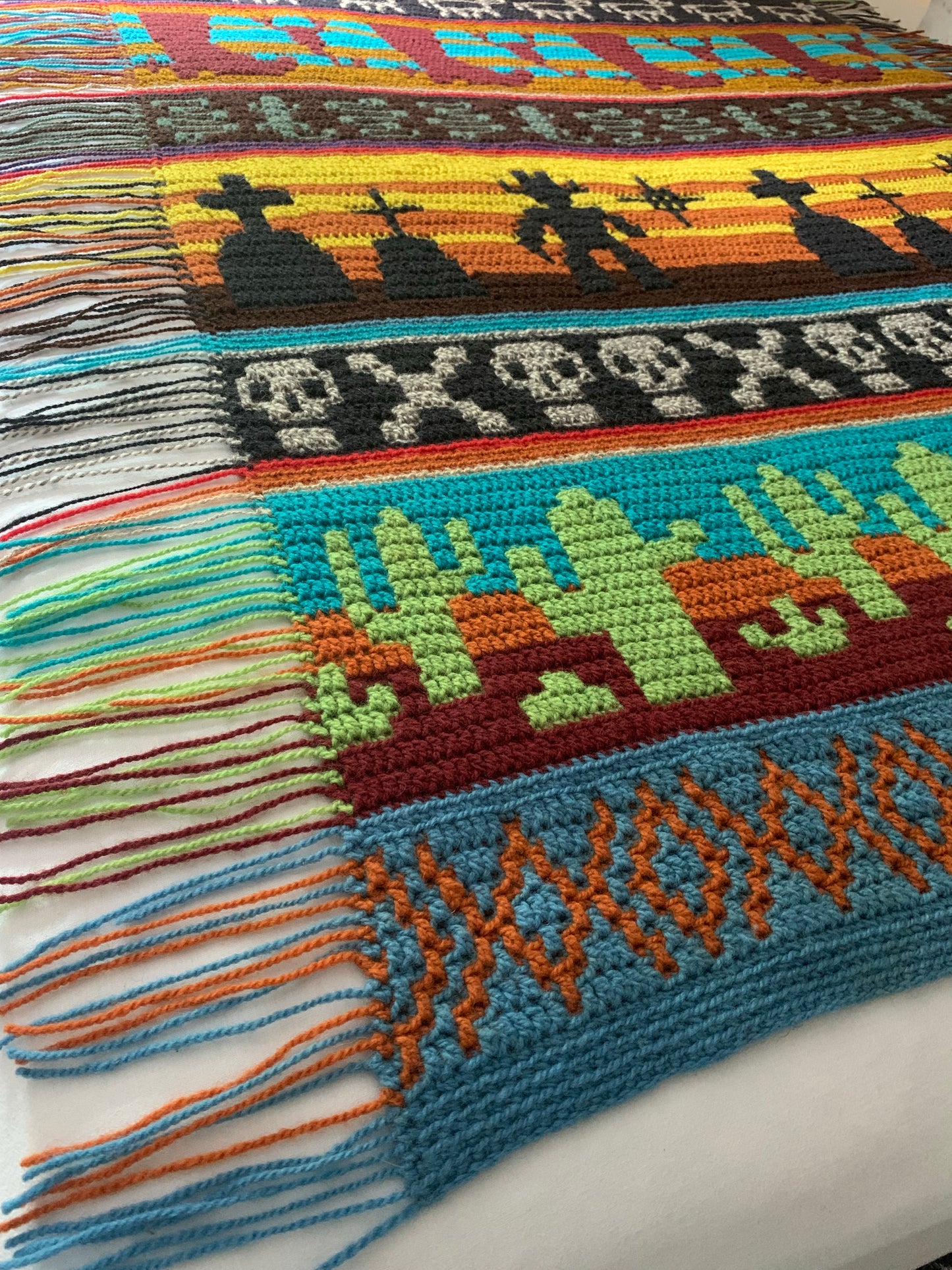 Cowboy Wild West Throw