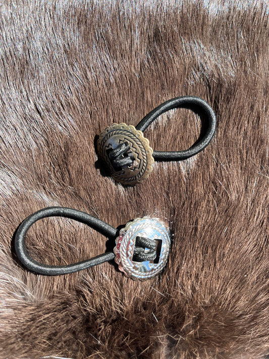 Mini Round Concho Ties