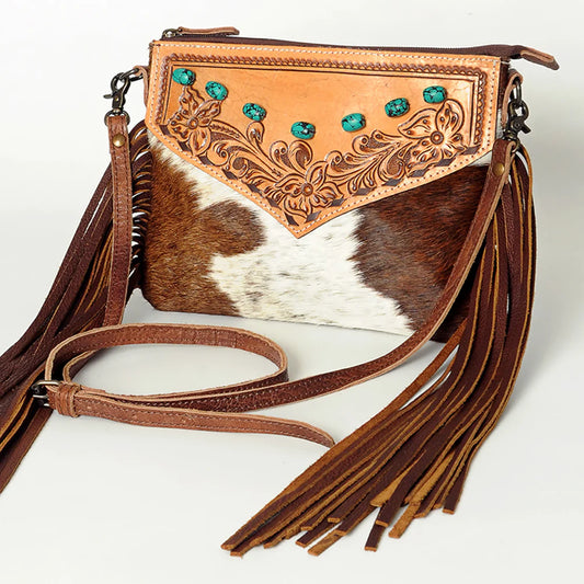 Crossbody Hair-On Genuine Western Leather Women Bag