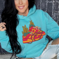 The Branded Roan - Dunkin In Turquoise Hoodie