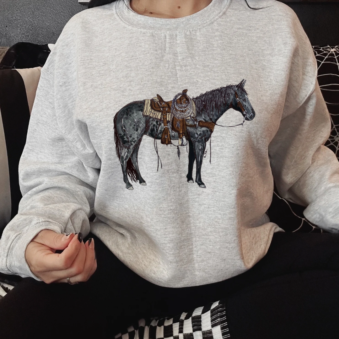 The Branded Roan - Blue Roan Blues Crewneck