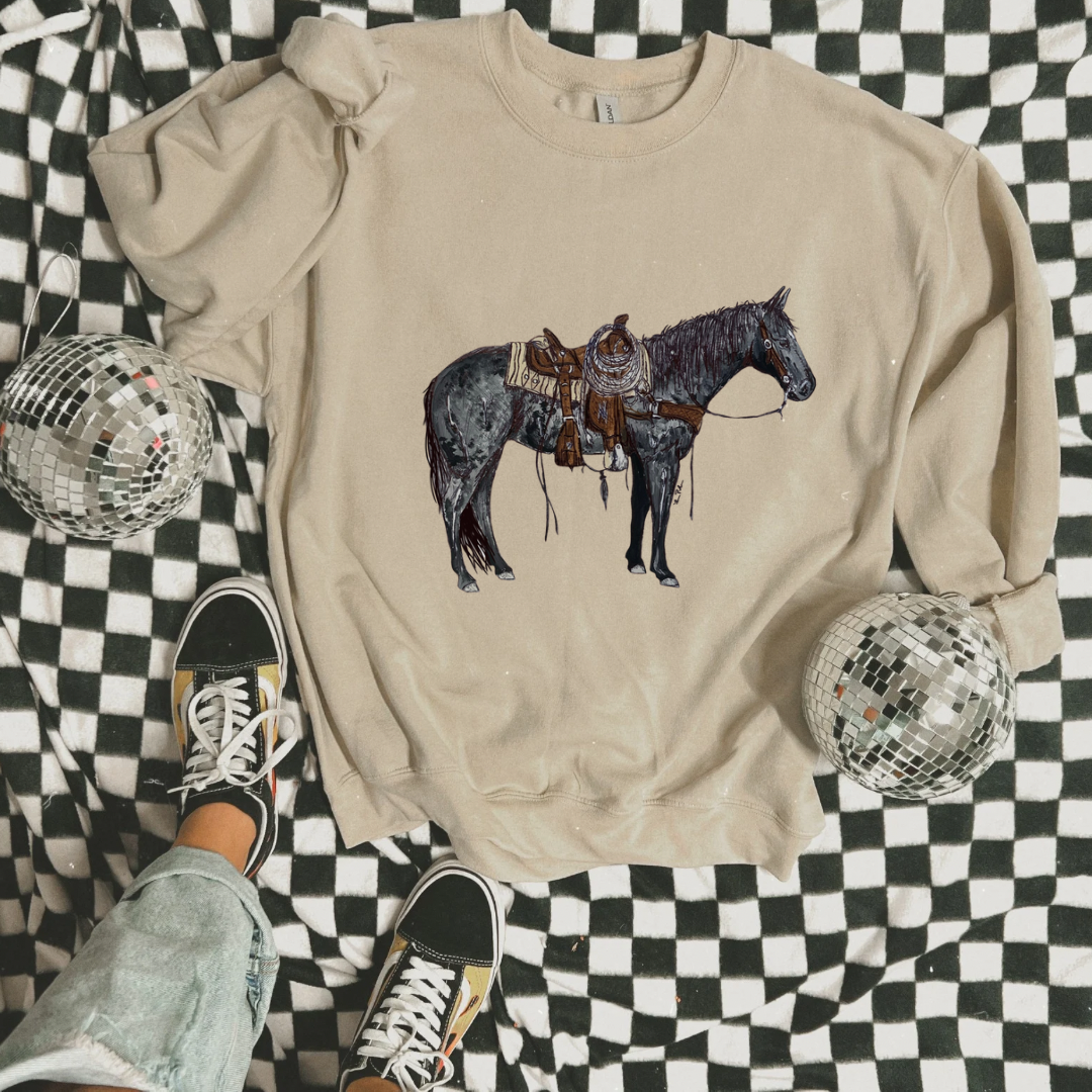 The Branded Roan - Blue Roan Blues Crewneck