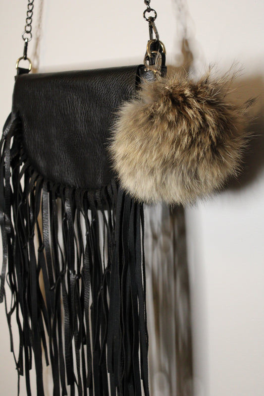 Fur Pompom Keychain