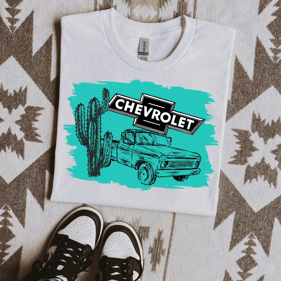 The Branded Roan - Chevrolet Turquoise Tee