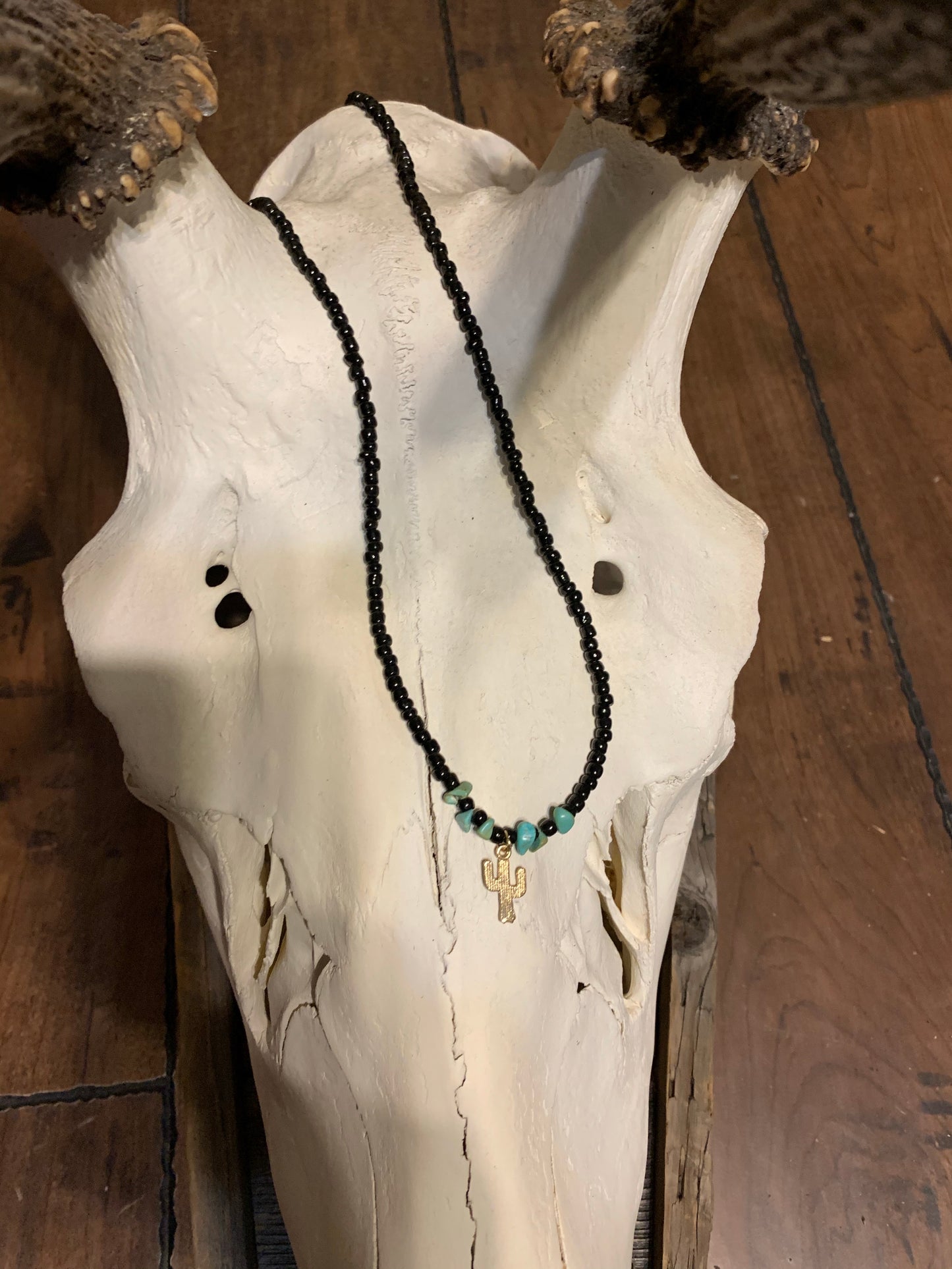 Stony turquoise necklace